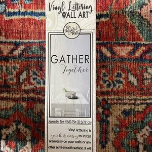 My Thoughtful Wall-Gather Together Vinyl Lettering Wall Art - Black